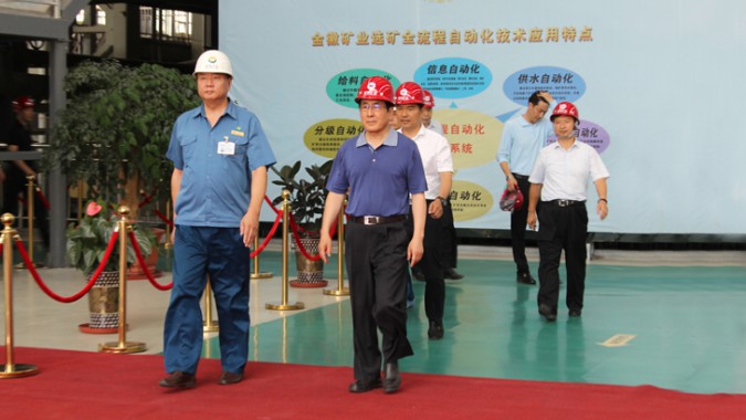 省委副書記、省長林鐸一行蒞臨金徽股份調研項目建設工作